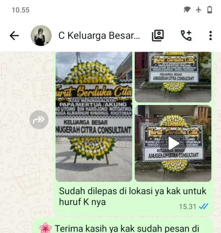 Pengiriman Papan Bunga Duka Kedungsari Purworejo